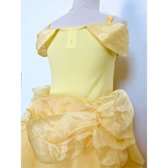 NEW Disney Store Kids Girls 7/8 Belle Costume - Picture 7 of 11